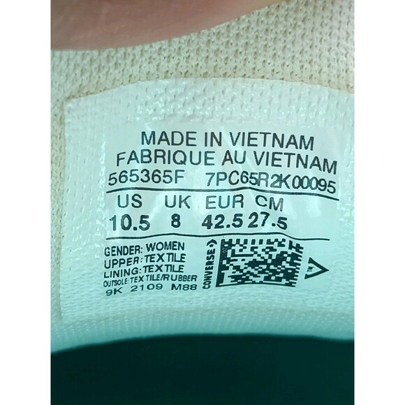 CONVERSE Women's Star Replay Platform Shoes 565365C White Size 10.5 - Picture 11 of 11